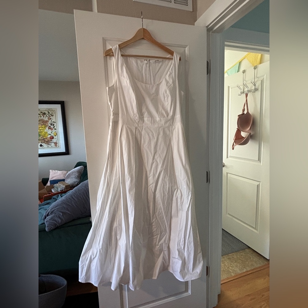 NWOT Casual White Sleeveless Dress - Cotton bride - Picture 7 of 7